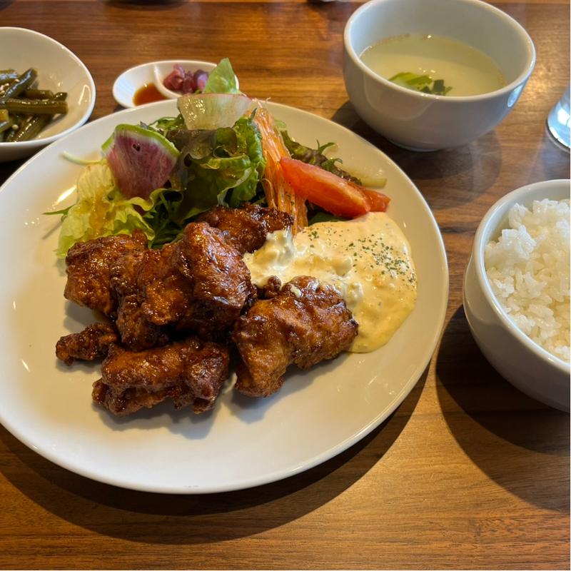 黒酢のチキン南蛮　定食(鉄鍋麻婆豆腐専門店 想一)