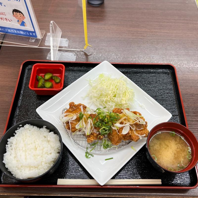 ねぎ塩からあげ定食(並)(スナックコーナー・フードコート 西宮名塩SA上り)