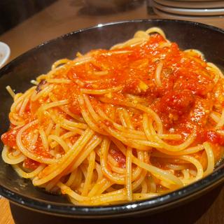 トマトとニンニクのスパゲッティ ダブル(イタリア料理カプリチョーザ渋谷本店)
