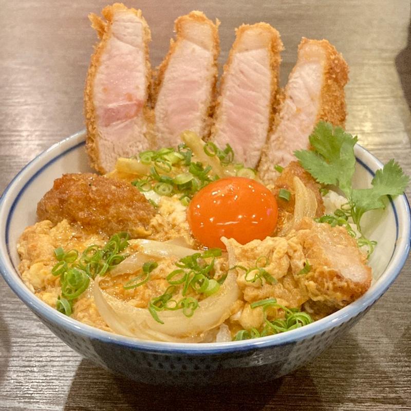 鹿児島県産「舞桜豚」の勝丼(0℃熟成ステーキ 本店)