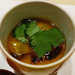 松茸の茶碗蒸し(鮨まつもと)