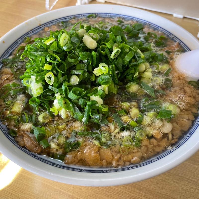 大盛りネギラーメン(尾道ラーメン 味億 横川本店)
