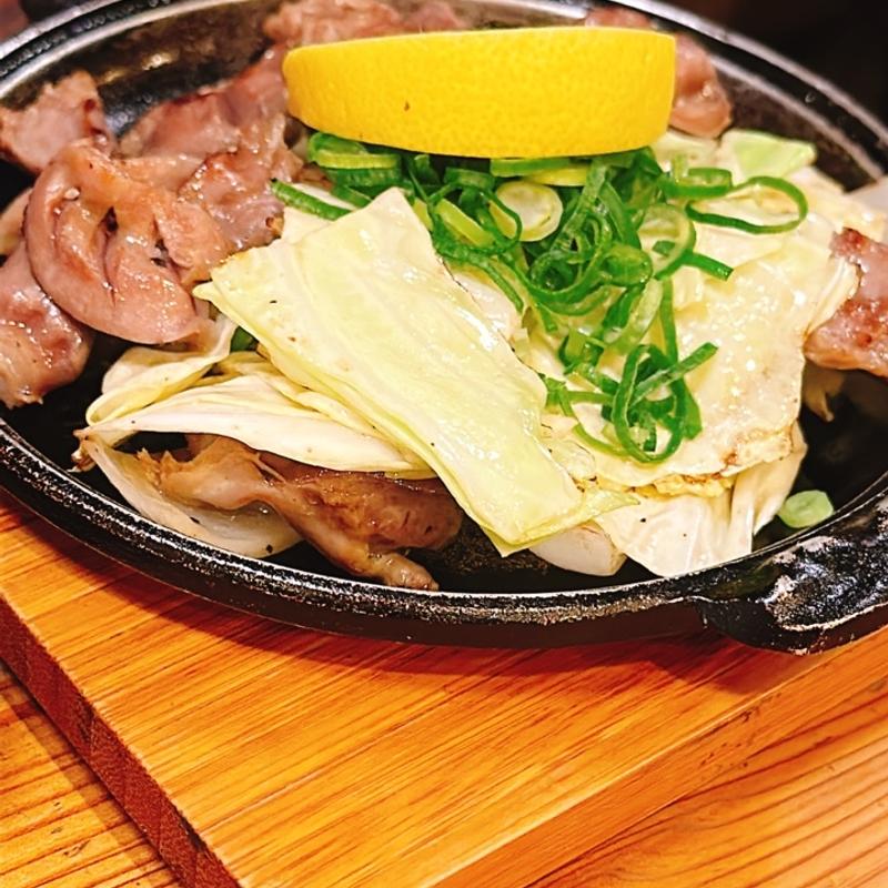 砂ズリ鉄板焼き(居腹じらいや)