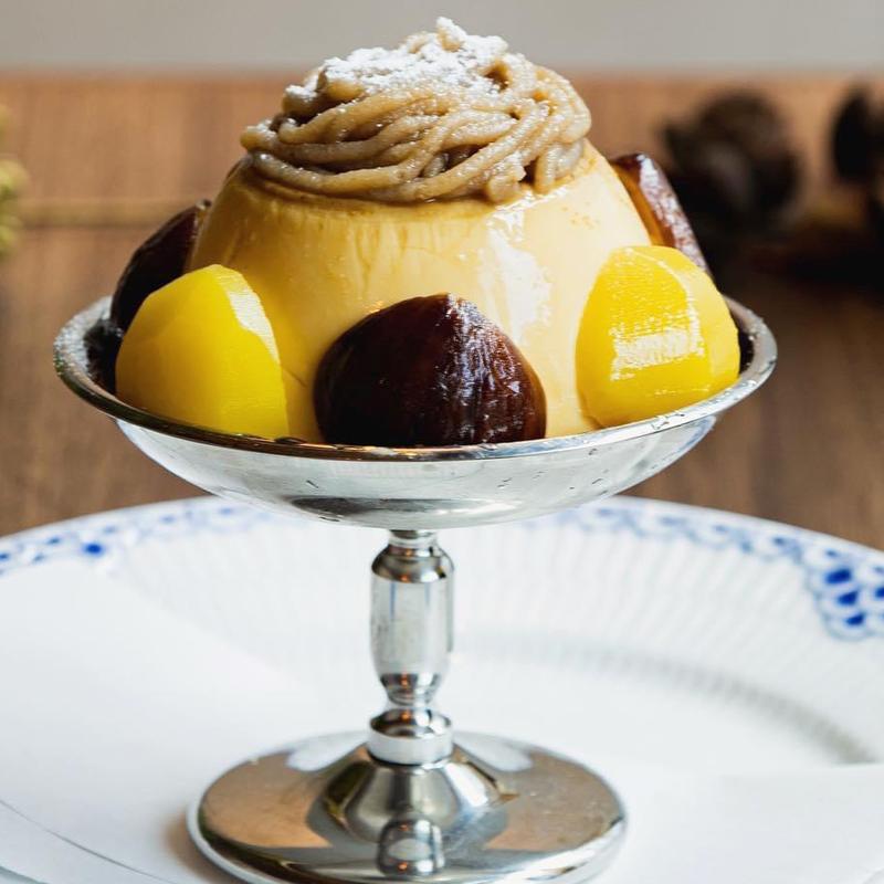 モンブランプリンアラモード(Factory & Labo 神乃珈琲)