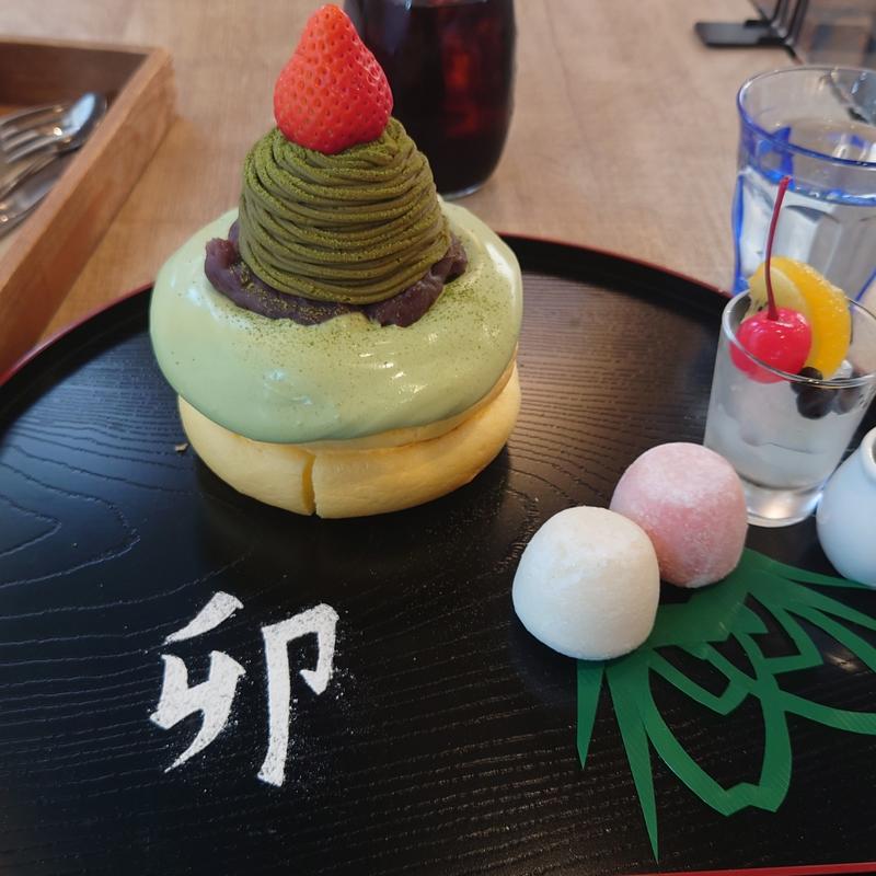 新春宇治抹茶モンブラン～卯年～(3 STARS PANCAKE （スリースターズパンケーキ）)