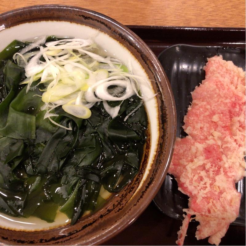  鳴門産わかめうどん(手打うどん いわしや)