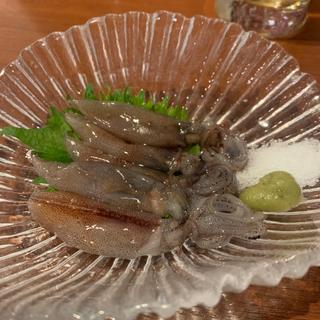 ホタルイカ昆布〆(牡蠣料理 惚のじ 浅草店)