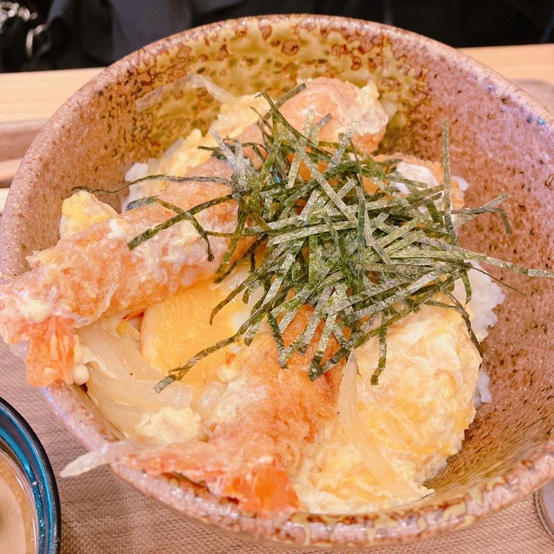 エビとじ丼(コメダ和喫茶 おかげ庵 横浜ランドマークプラザ店)