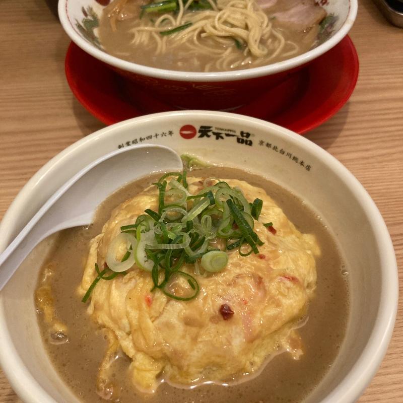こってり天津飯定食(天下一品 多摩ニュータウン店)