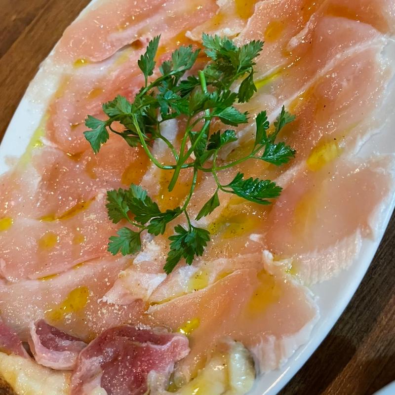 地鶏のカルパッチョ(かしわビストロ　バンバン )