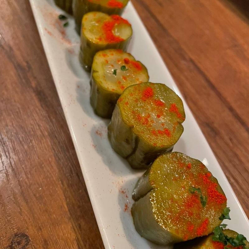 まるごと一本きゅうりのピクルス(かしわビストロ　バンバン )