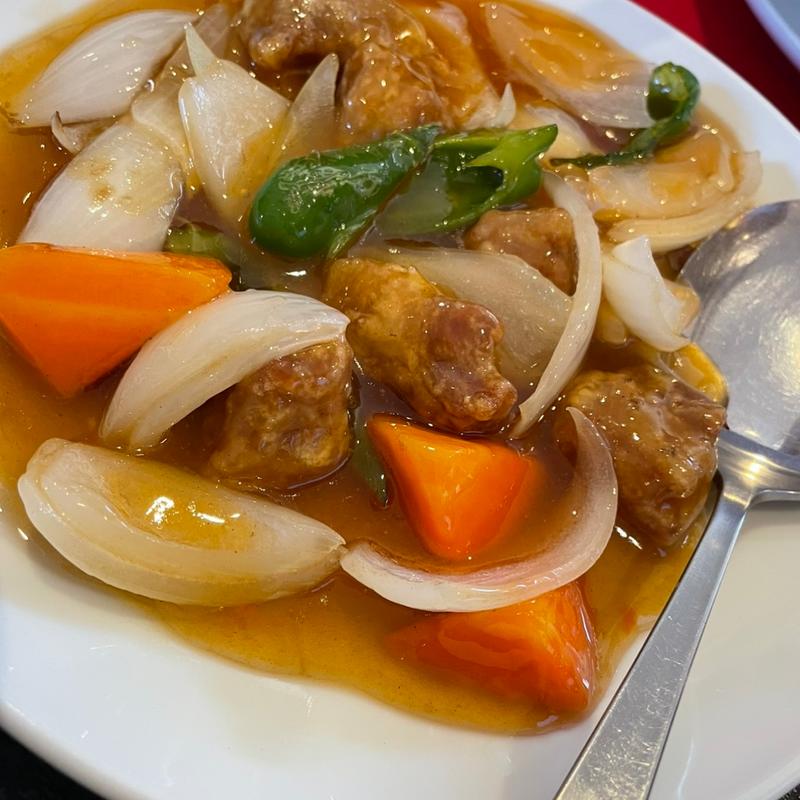 酢豚定食(中国飯荘 山城)