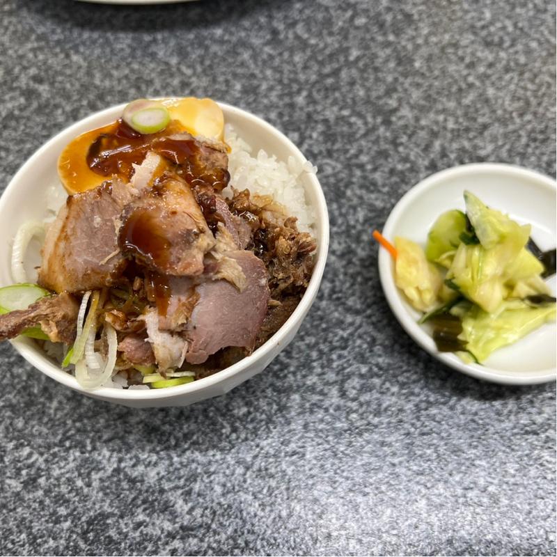 限定　味玉肉めし(手打らーめん 勝龍)