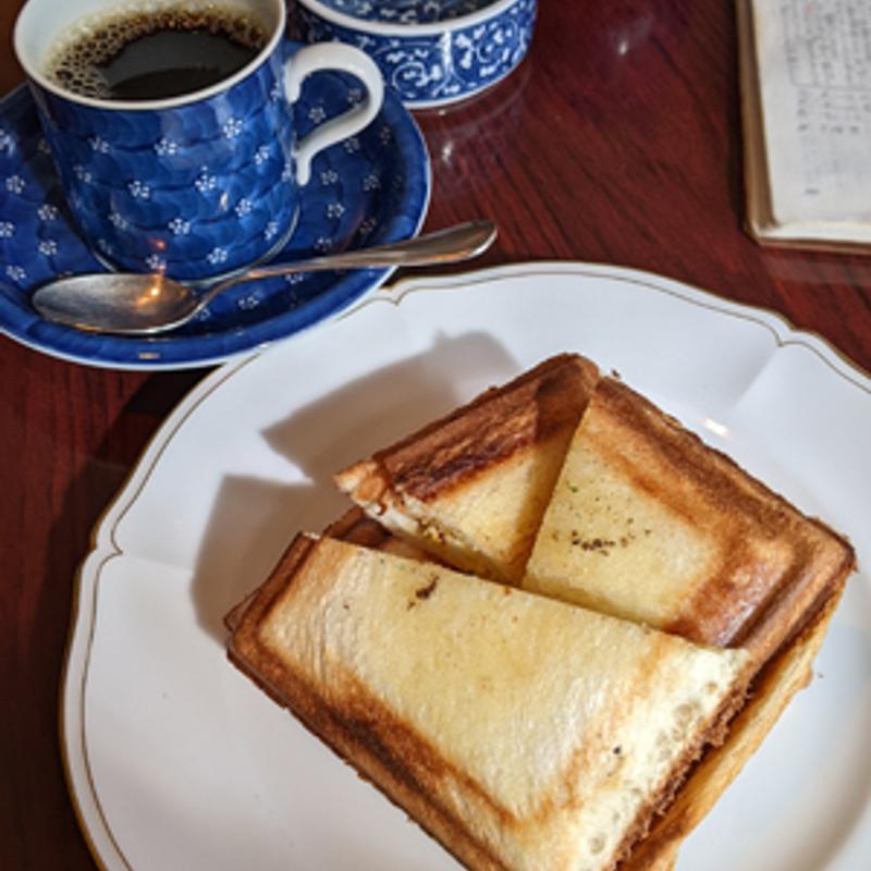 ホットサンドセット(コーヒー付き)(珈琲のシャポーアクロス福岡店)