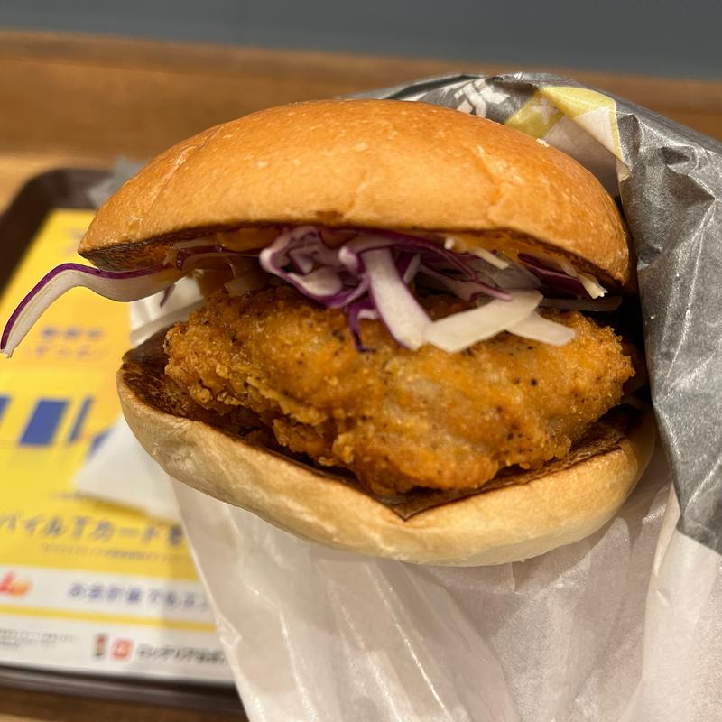 ティラノチキンバーガー(ロッテリア 桶川駅)