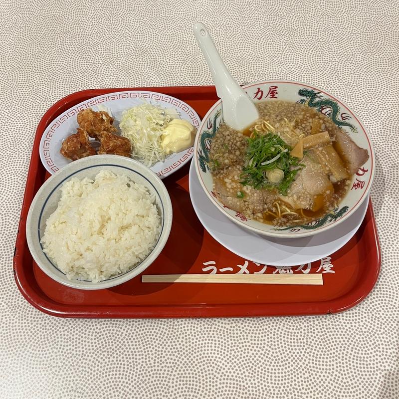 特製醤油ラーメン唐揚げセット(ラーメン魁力屋 ｍｏｚｏワンダーシティ店)