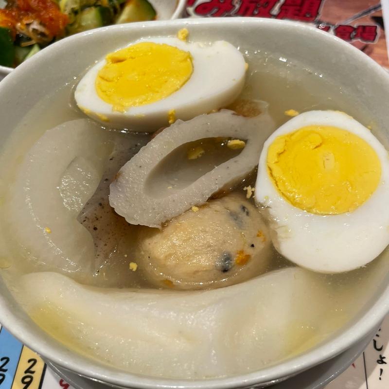 鶏だしおでん(伝串 新時代 白子駅前店)