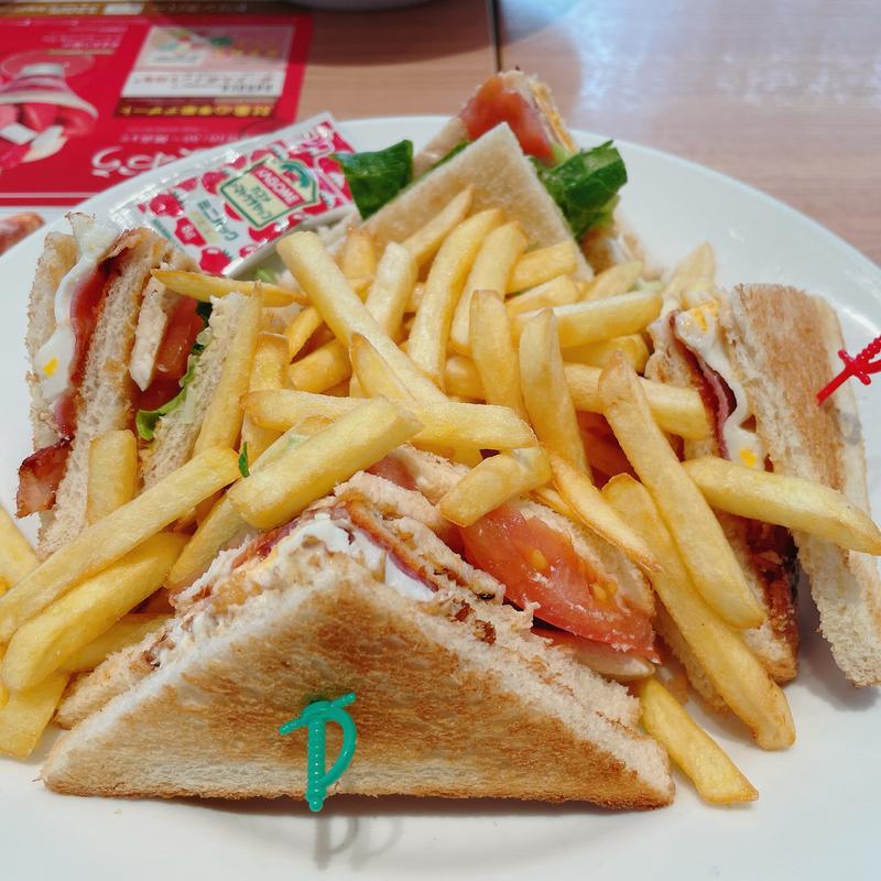 アメリカンクラブサンドセット(デニーズ 池田店 （Denny's）)