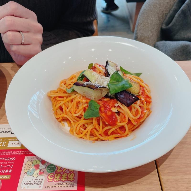 ベーコンとナスのトマトスパゲッティセット(デニーズ 池田店 （Denny's）)