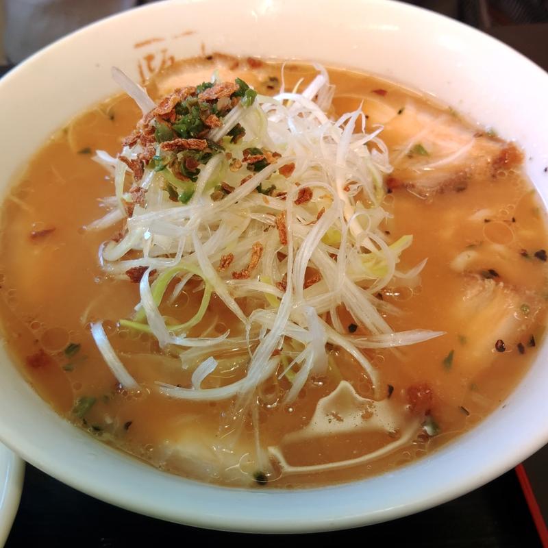味噌味の青唐ねぎ塩ラーメン(会津喜多方ラーメン坂内 小法師 水沢店 （あいづきたかたらーめんばんない こぼし）)