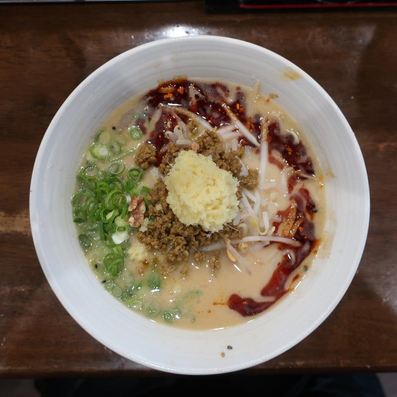 濃厚スパイシー生姜味噌(自家製多加水極太麺ISAMI)