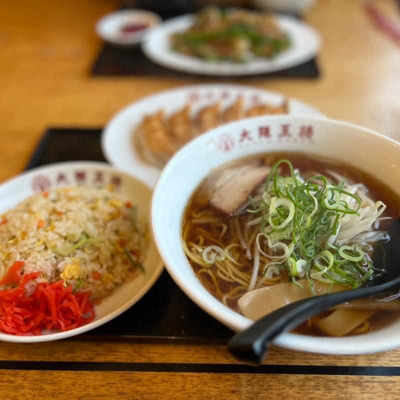 ラーメン半チャーハンセット(大阪王将 穴川インター店)