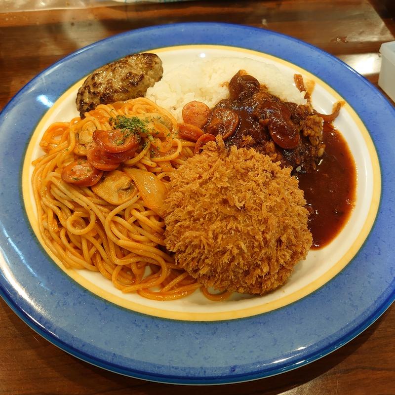 選べるナポリタンセット＋ハンバーグ(小)＋大盛り(キッチン ニューほしの)