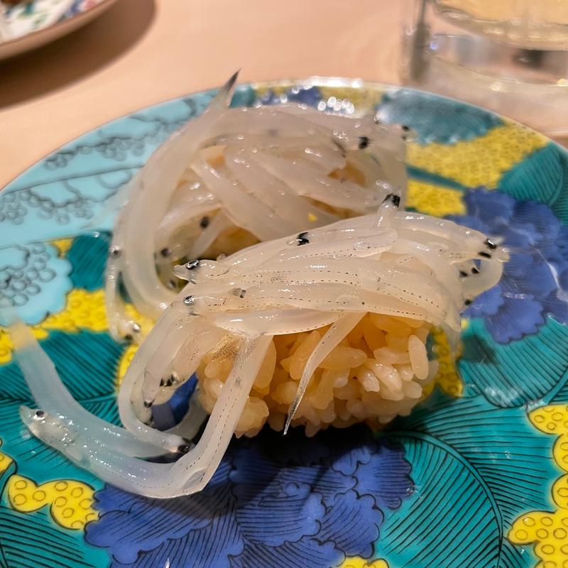 白魚 握り(貝 刺身専門店 しらはら )