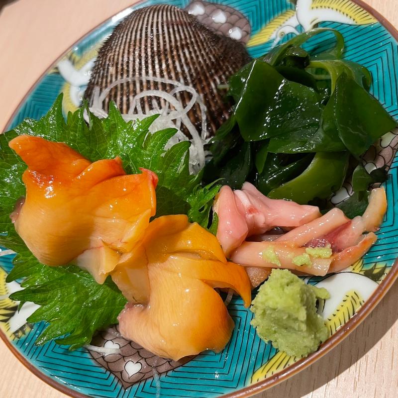 赤貝刺身(貝 刺身専門店 しらはら )