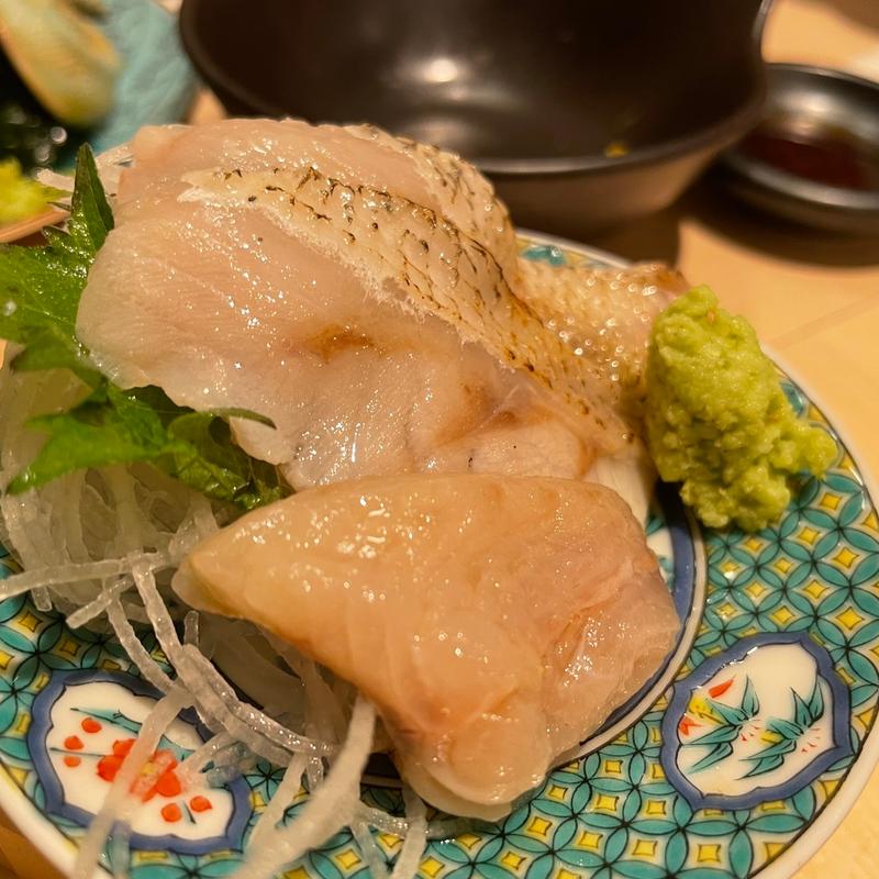 のどぐろ 刺身(貝 刺身専門店 しらはら )