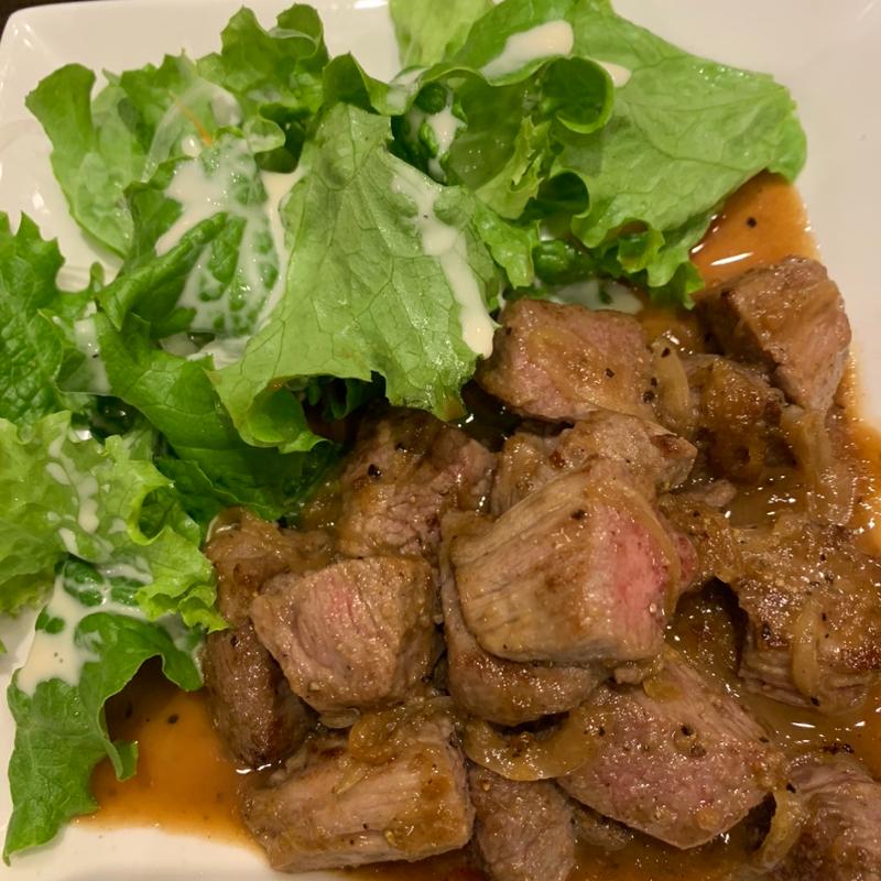 石垣島牛ステーキ(沖縄料理のライヴ居酒屋　うりずん)