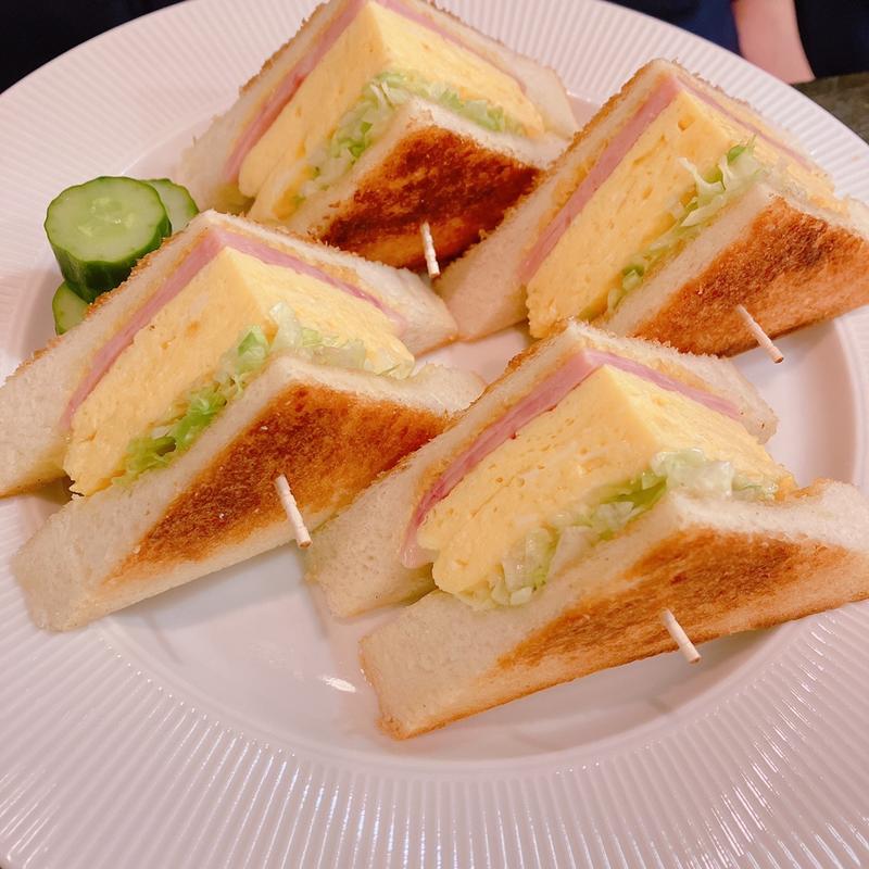 ハムエッグサンド(喫茶 ブリッヂ)