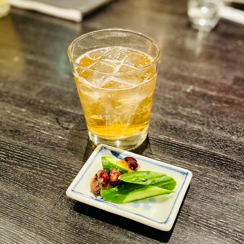 蕎麦茶ハイボール(せきれい橋 川上庵 )