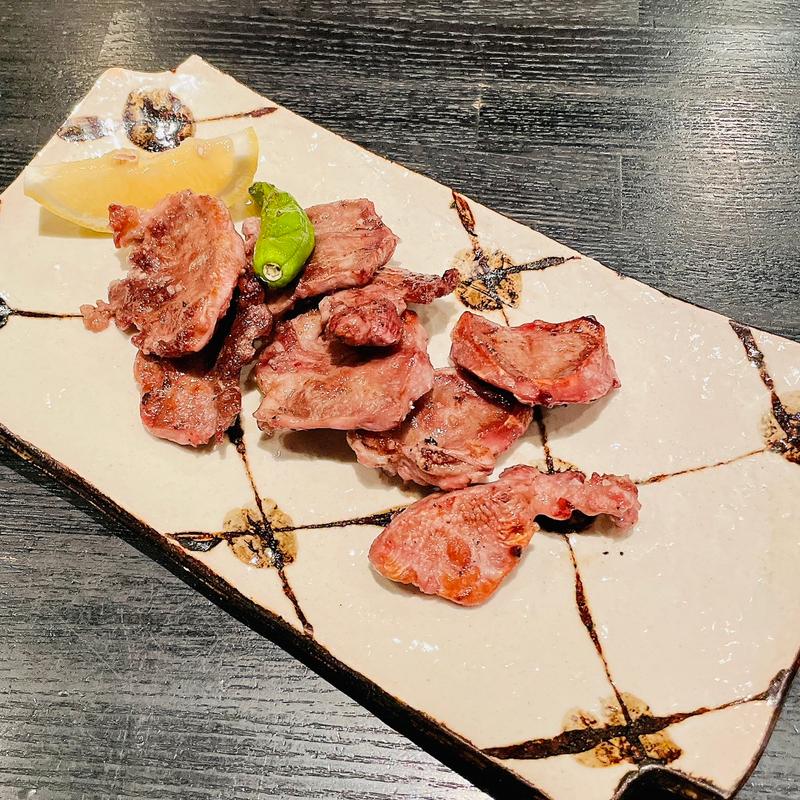 信州豚の豚タン(せきれい橋 川上庵 )