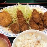 カキフライ定食(とん平 丼池店)