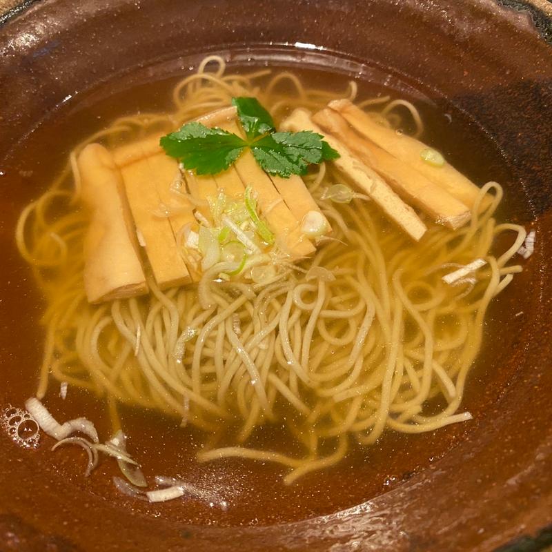 たぬきそば(炭と蕎麦 那由多)