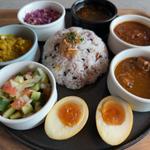 カレー2種あいがけ(WELLCO DINING)