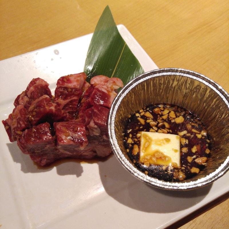 花咲上ロース ～ガリバタ醤油～(焼肉きんぐ 水沢店)