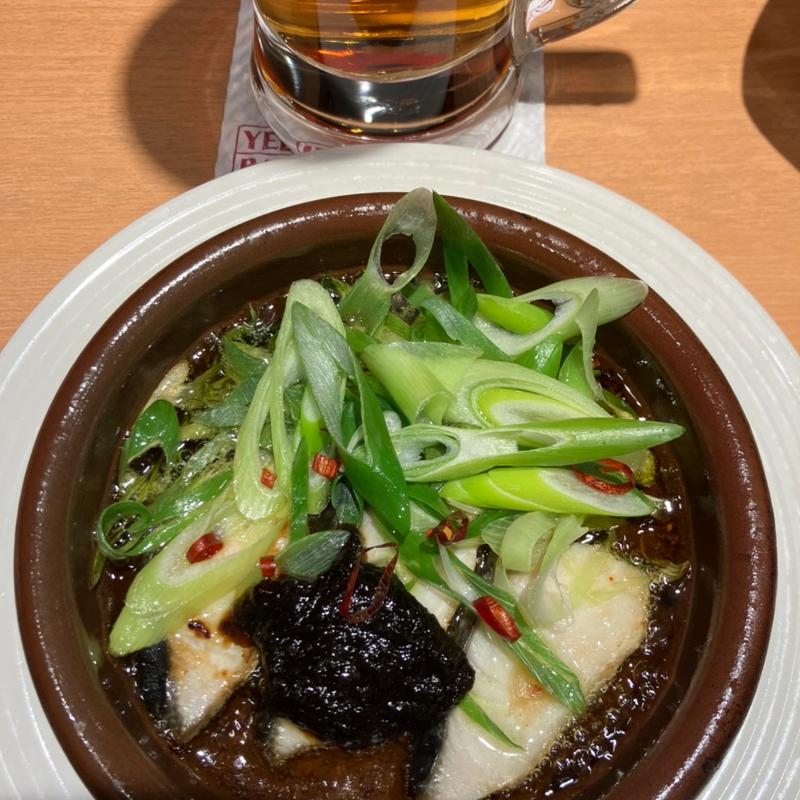 福岡県産鰆さわらと九条葱の海苔アヒージョ(ヱビスバー 札幌アピア店 (YEBISU BAR Sapporo Apia))