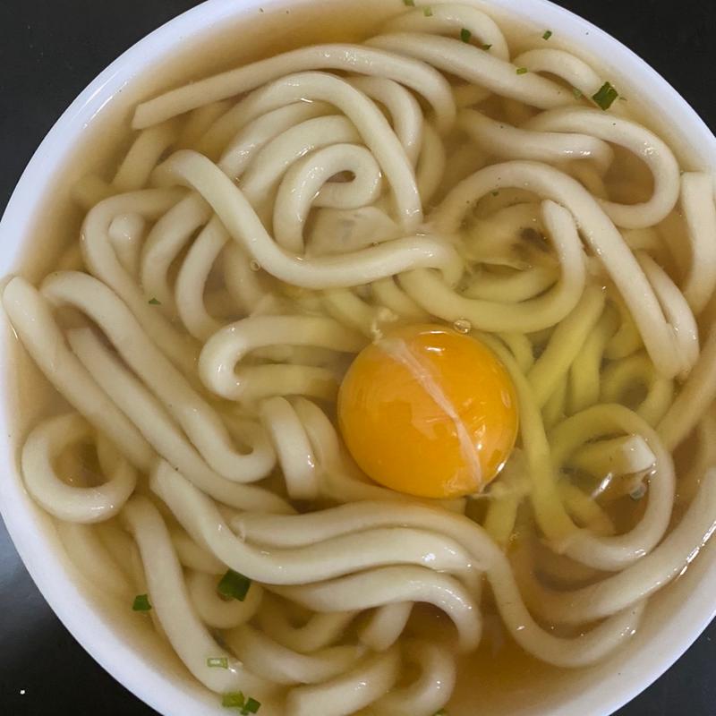 月見うどん(フードウェイ中洲食小町店)