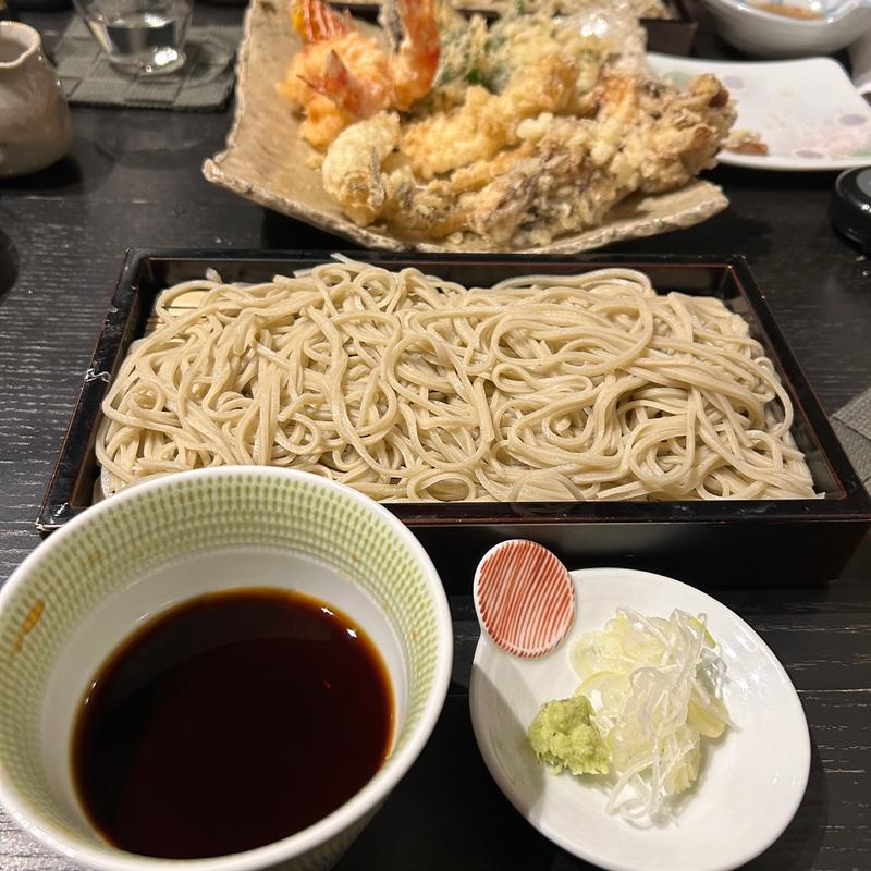 せいろ大盛＋日替わり天ぷら(調布 清水 )