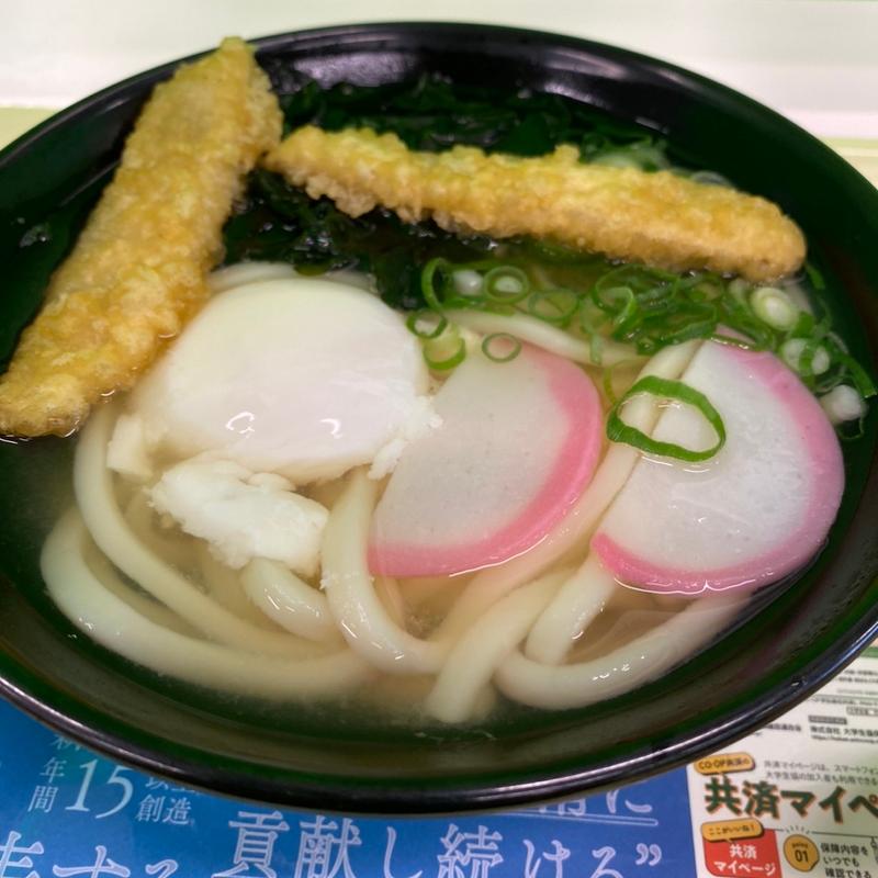 月見ごぼう天うどん(ビッグスカイ)