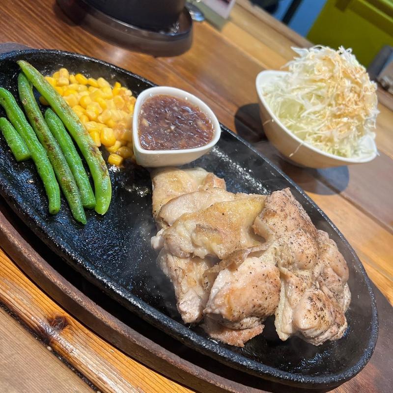 チキンステーキセット(しずる 経堂店)