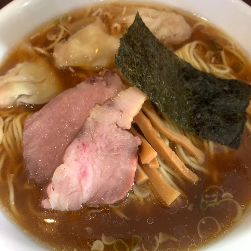 ワンタン麺(醤油)(中華そば 薫風)