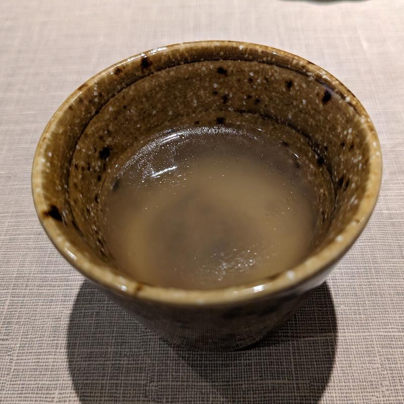 京赤地鶏のスープ(焼鳥ごくう 奥)