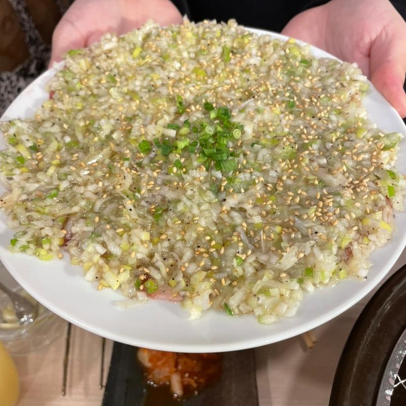 爆ねぎPたんカーペット(0秒レモンサワー 仙台ホルモン焼肉酒場 ときわ亭 名駅三丁目店)