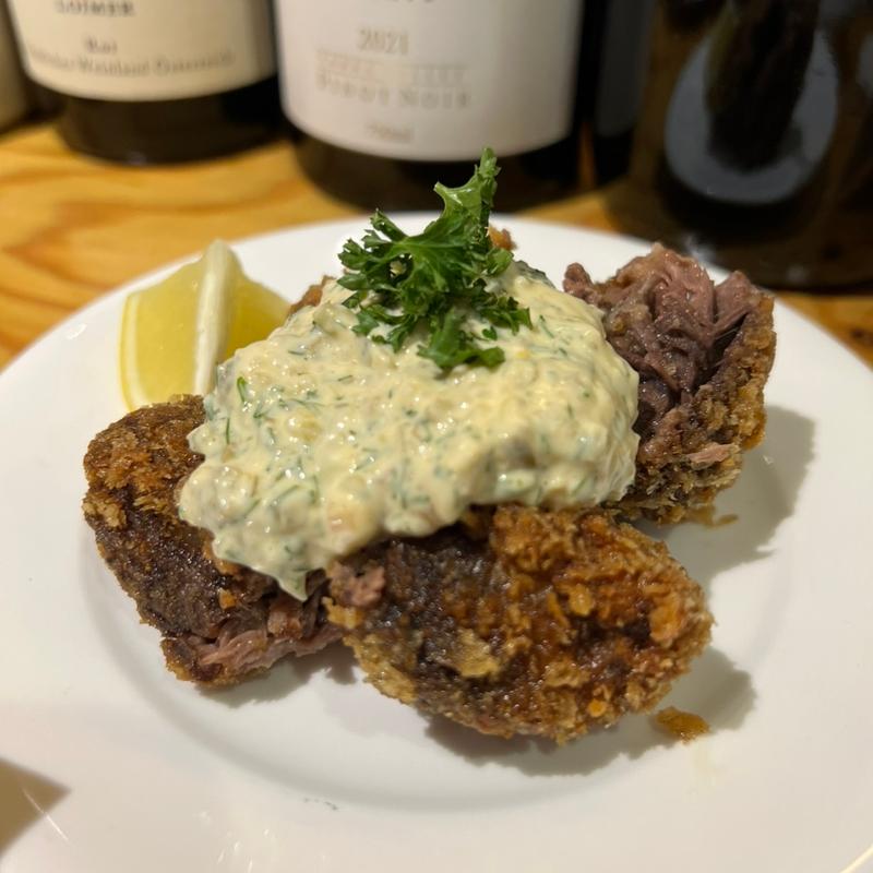 本鮪のカツ ハーブのタルタル(たちのみワイン 世田谷ＳＴＡＮＤ)