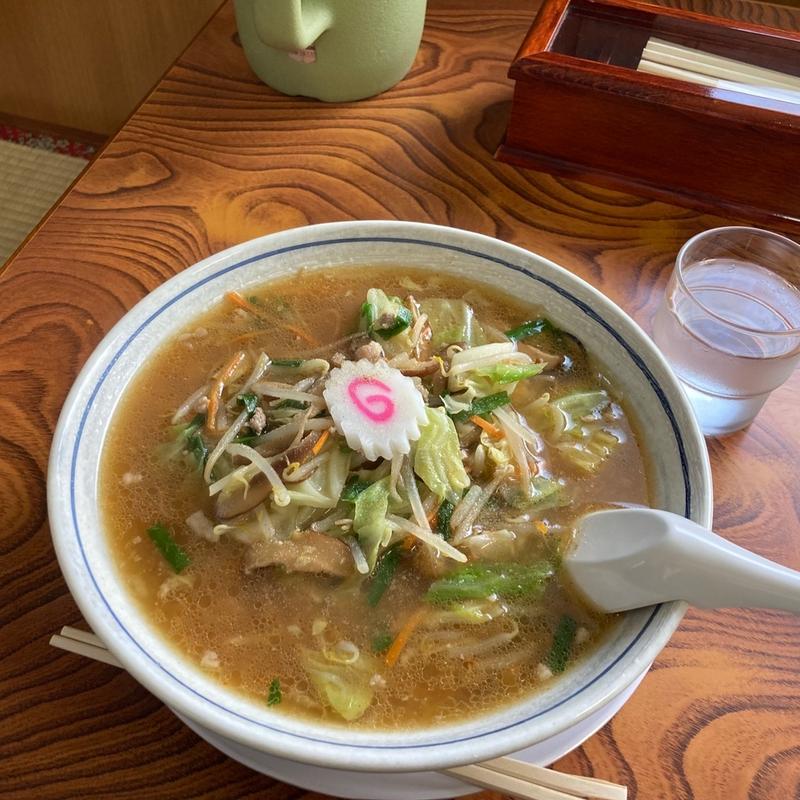 しいたけ味噌ラーメン(まるた食堂)