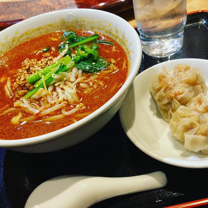 坦々刀削麺セット（焼売）(神田　天府 )