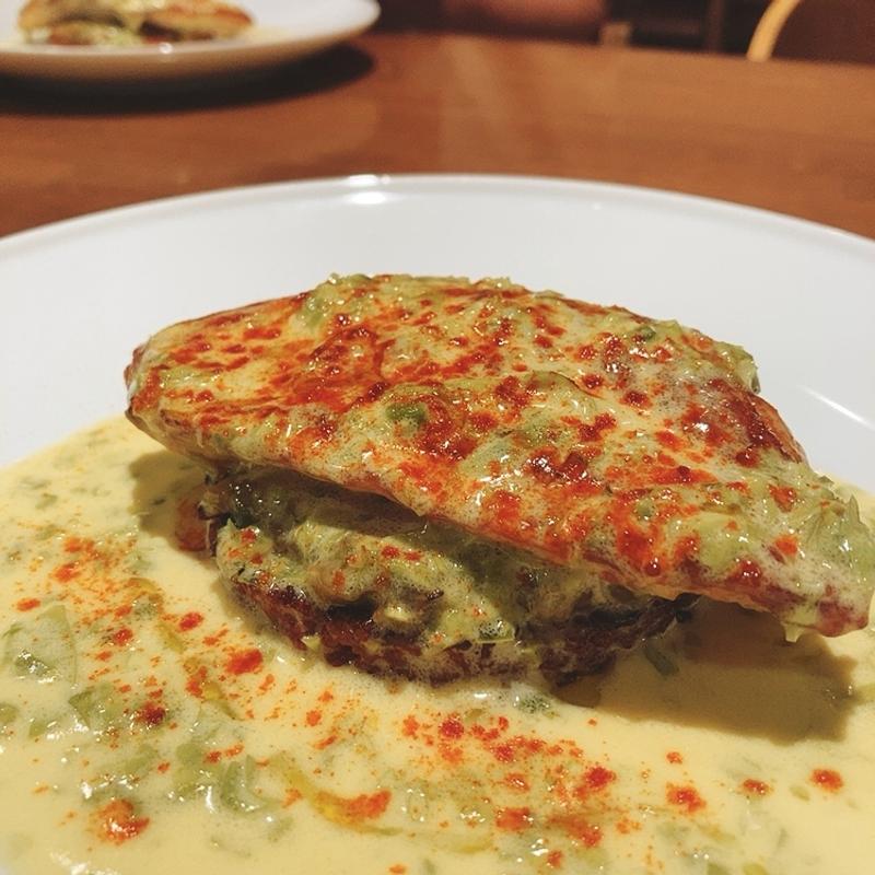 連子鯛のポワレ焼きリゾットワカメのクリームソース（コースランチ）(ビストロ・コションドール )